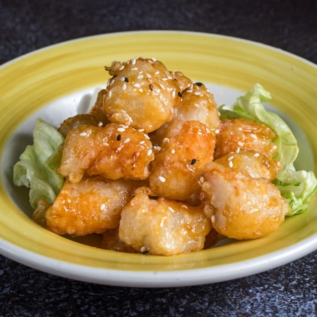 Popcorn Shrimp.